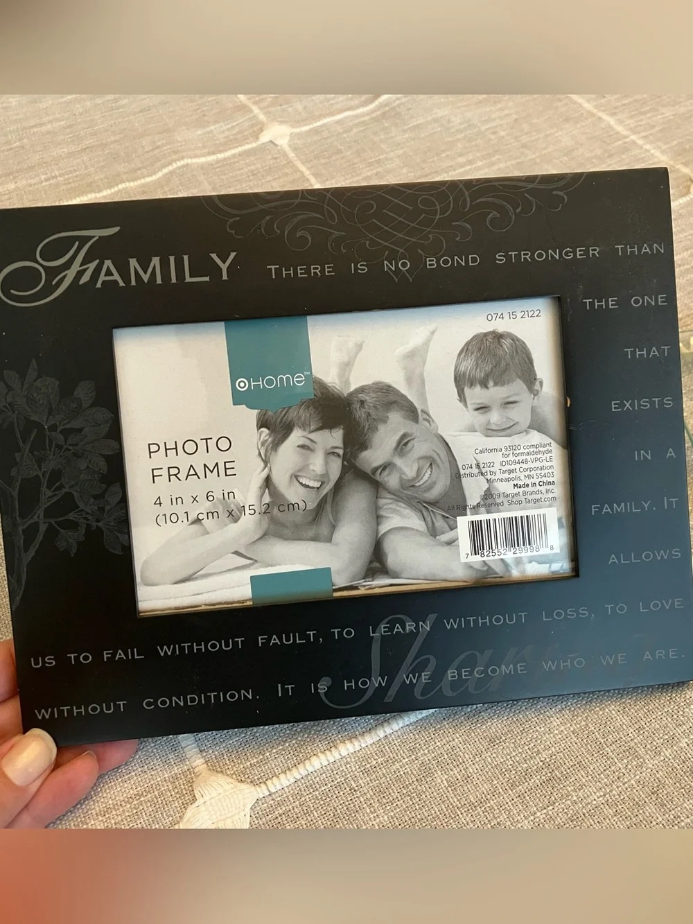 4 Sentiment Word Art Decorative Photo Frames for 4x6 photos
